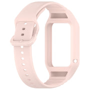 For Xiaomi Mi Band 8 Pro Solid Color Integrated TPU Watch Band(Light Pink)