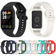 For Xiaomi Mi Band 8 Pro Solid Color Integrated TPU Watch Band(White)