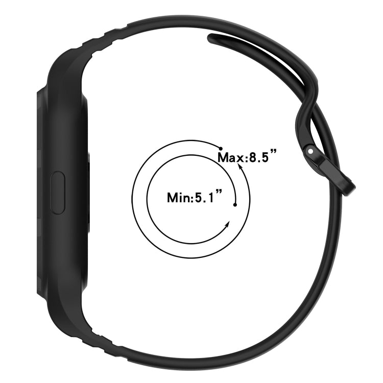 For Xiaomi Mi Band 8 Pro Solid Color Integrated TPU Watch Band(Teal)