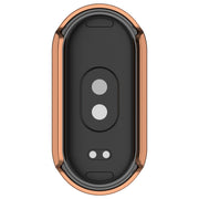 For Xiaomi Mi Band 8 / 9 Ceramic / 10 Ceramic Diamond Half Pack Hollow PC Watch Protective Cover(Rose Gold)