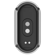 For Xiaomi Mi Band 8 / 9 Ceramic / 10 Ceramic Diamond Half Pack Hollow PC Watch Protective Cover(Silver)