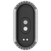 For Xiaomi Mi Band 8 Diamond Half Pack Hollow PC Watch Protective Case(Transparent)