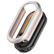 For Xiaomi Mi Band 8 Diamond Half Pack Hollow PC Watch Protective Case(Starlight) - Watch Cases by PMC TechLife | Online Shopping South Africa | PMC TechLife