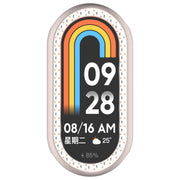 For Xiaomi Mi Band 8 Diamond Half Pack Hollow PC Watch Protective Case(Starlight)