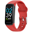 For Mambo Band 6S Solid Color Silver Buckle Silicone Watch Band(Red) - Watch Bands by PMC TechLife | Online Shopping South Africa | PMC TechLife