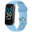 For Mambo Band 6S Solid Color Silver Buckle Silicone Watch Band(Light Blue) - Watch Bands by PMC TechLife | Online Shopping South Africa | PMC TechLife