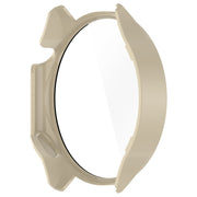 For OnePlus Watch 2 / OPPO Watch X PC + Tempered Film Integrated Watch Protective Case(Ivory White)