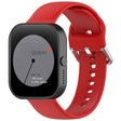 For CMF Watch Pro D395 / Watch Pro 2 22mm Solid Color Silver Buckle Silicone Watch Band, Size:L(Red) - free shipping - PMC TechLife - Order now!
