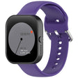 For CMF Watch Pro D395 22mm Solid Color Silver Buckle Silicone Watch Band, Size:L(Purple) - Watch Bands by PMC TechLife | Online Shopping South Africa | PMC TechLife