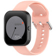 For CMF Watch Pro D395 22mm Solid Color Silver Buckle Silicone Watch Band, Size:S(Light Pink) - Watch Bands by PMC TechLife | Online Shopping South Africa | PMC TechLife