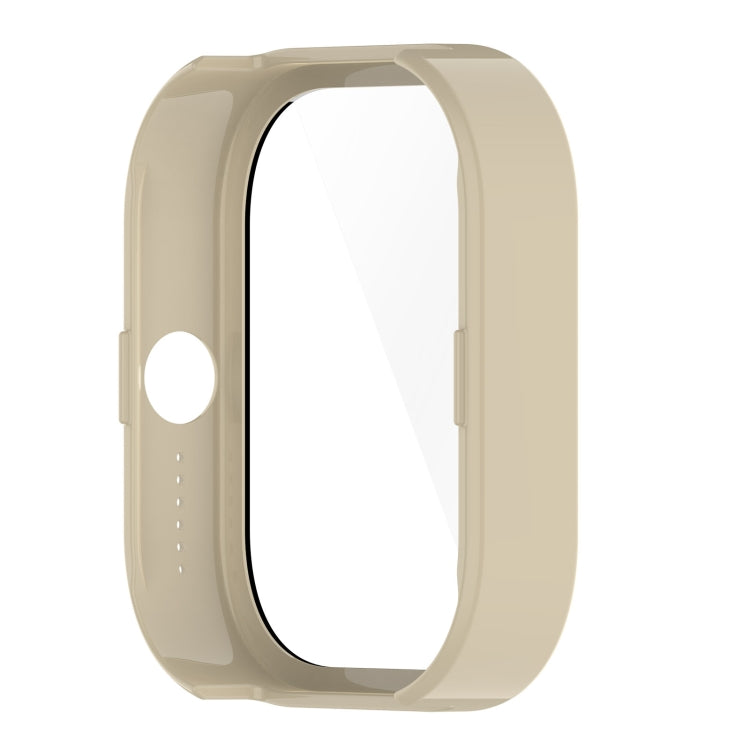 For CMF Watch Pro D395 PC + Tempered Film Integrated Watch Protective Case(Ivory White)
