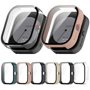 For CMF Watch Pro D395 PC + Tempered Film Integrated Watch Protective Case(Ink Blue)