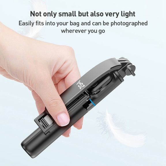 ZGA S01 Bluetooth Remote Control Detachable Tripod Selfie Stick(Black)