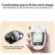 ZGA Colorful Transparent Dual Mode Wireless 2.4G + Bluetooth 5.0 Mouse(Grey)
