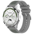 22mm Hybrid Nylon Braid Silicone Watch Band(Grey) - 22mm Bands by PMC TechLife | Online Shopping South Africa | PMC TechLife