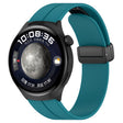18mm Groove Folding Black Buckle Silicone Watch Band(Green) - 18mm Bands by PMC TechLife | Online Shopping South Africa | PMC TechLife | Buy Now Pay Later Mobicred