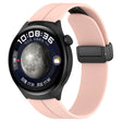 18mm Groove Folding Black Buckle Silicone Watch Band(Light Pink) - free shipping - PMC TechLife - Order now!