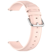 For CMF Watch Pro D395 22mm Round Tail Genuine Leather Watch Band(Pink)