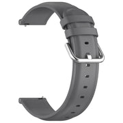 For CMF Watch Pro D395 / Watch Pro 2 22mm Round Tail Genuine Leather Watch Band(Grey)