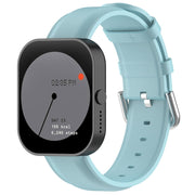 For CMF Watch Pro D395 22mm Round Tail Genuine Leather Watch Band(Light Blue)