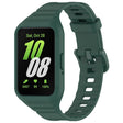 For Samsung Galaxy Fit 3 Solid Color Integrated TPU Watch Band(Dark Green) - Watch Bands by PMC TechLife | Online Shopping South Africa | PMC TechLife