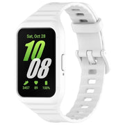 For Samsung Galaxy Fit 3 Solid Color Integrated TPU Watch Band(White)