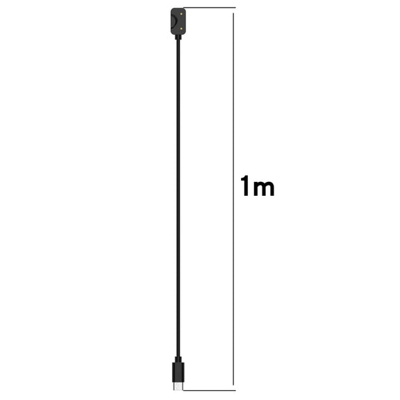 For Samsung Galaxy Fit 3 Official Style Smart Watch Charging Cable, Length: 1m, Port:USB-C / Type-C(Black)