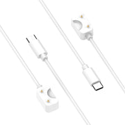 For Samsung Galaxy Fit 3 Official Style Smart Watch Charging Cable, Length: 1m, Port:USB-C / Type-C(White)