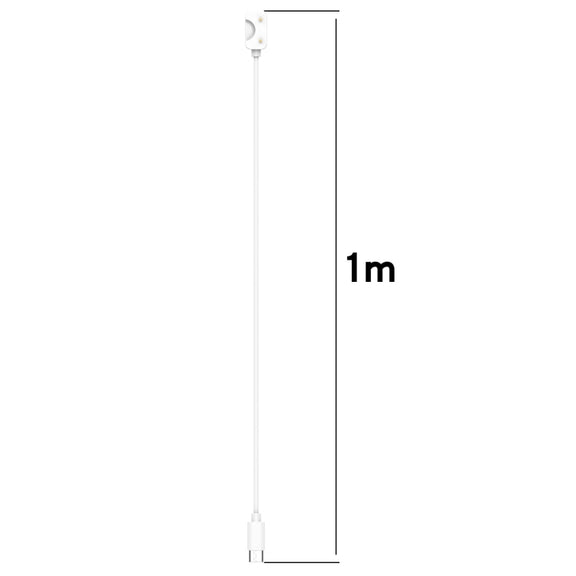 For Samsung Galaxy Fit 3 Official Style Smart Watch Charging Cable, Length: 1m, Port:USB-C / Type-C(White)