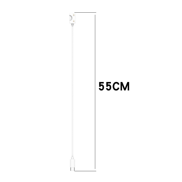 For Samsung Galaxy Fit 3 Official Style Smart Watch Charging Cable, Length: 55cm, Port:USB-C / Type-C(White)