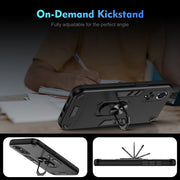 For Huawei nova 9 Shockproof Metal Ring Holder Phone Case(Black)