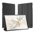 For Honor Pad 9 DUX DUCIS Domo Series Cloth Texture Magnetic Leather Tablet Case(Black) - Honor by DUX DUCIS | Online Shopping South Africa | PMC TechLife | Buy Now Pay Later Mobicred