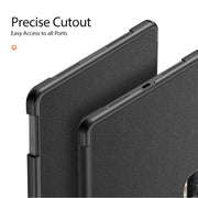 For Honor Pad 9 DUX DUCIS Domo Series Cloth Texture Magnetic Leather Tablet Case(Black)