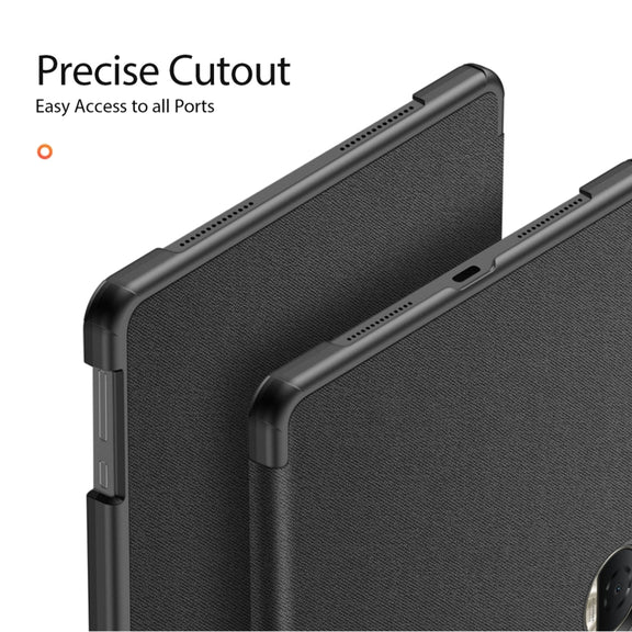 For Honor Pad 9 DUX DUCIS Domo Series Cloth Texture Magnetic Leather Tablet Case(Black)