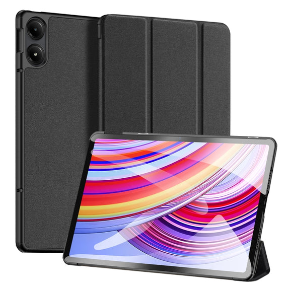 For Xiaomi Redmi Pad Pro 12.1 DUX DUCIS Domo Series Cloth Texture Magnetic Leather Tablet Case(Black)