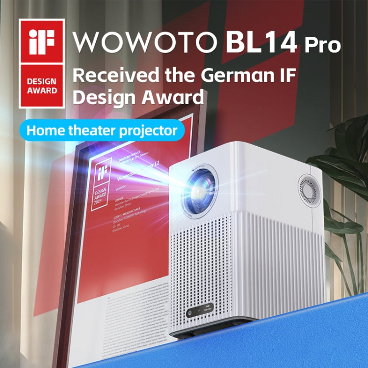 WOWOTO BL14Pro 4.41 inch LCD Display 1080P HD Smart Projector(EU Plug)