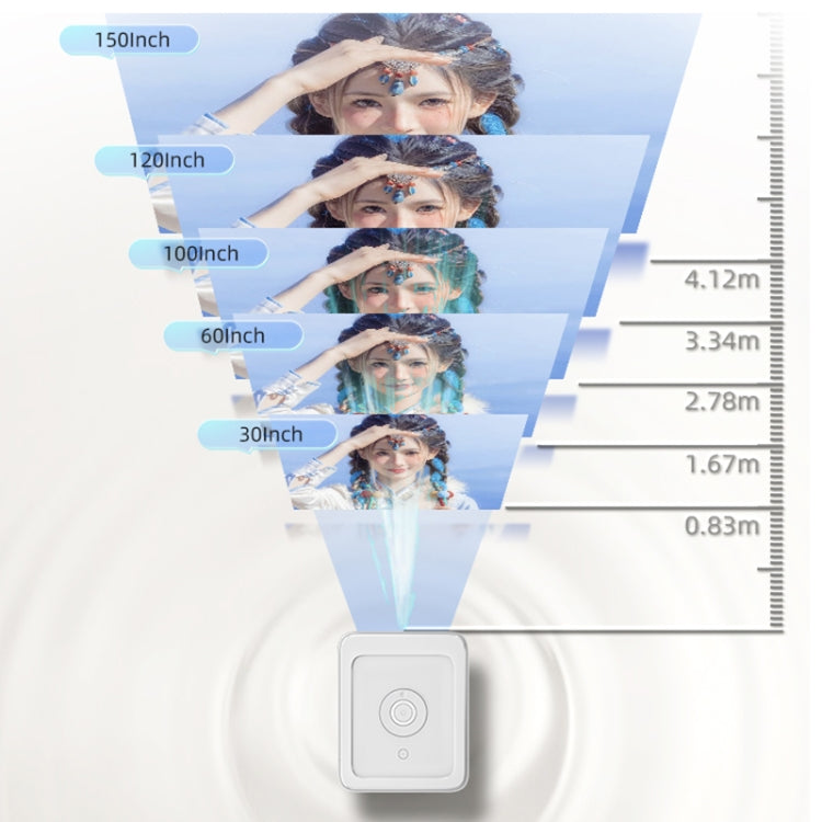 WOWOTO BL14Pro 4.41 inch LCD Display 1080P HD Smart Projector(EU Plug)