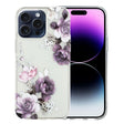 For iPhone 16 Pro Colorful Painting Pattern TPU Phone Case(Peony) - iPhone 16 Pro Cases by PMC TechLife | Online Shopping South Africa | PMC TechLife | Buy Now Pay Later Mobicred