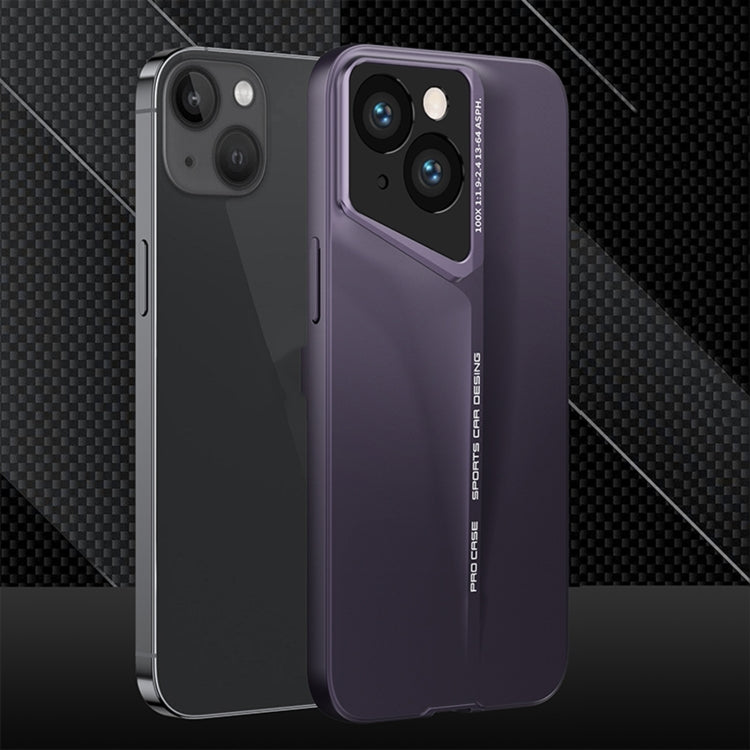 For iPhone 15 GKK Blade Ultra-thin Full Coverage Phone Case(Purple)