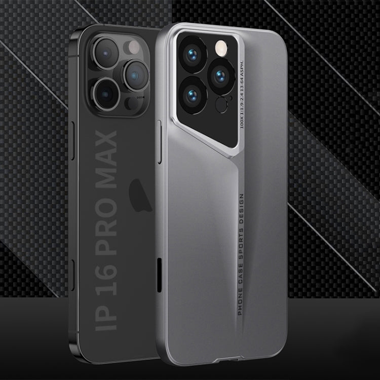 For iPhone 16 Pro Max GKK Blade Ultra-thin Full Coverage Phone Case(Grey)