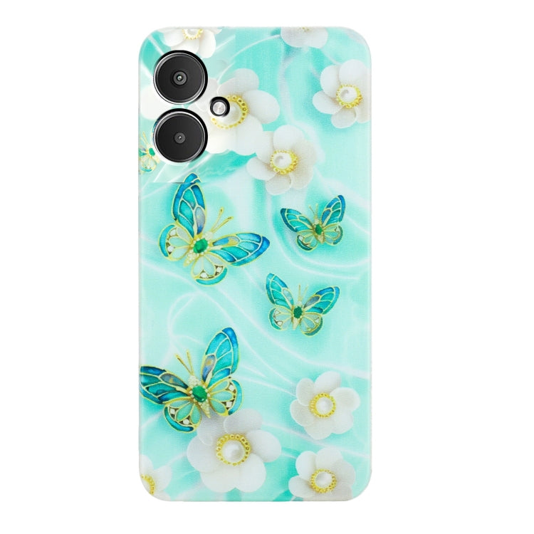 For Xiaomi Redmi 13C 4G Colorful Painting Pattern TPU Phone Case(Butterflies)