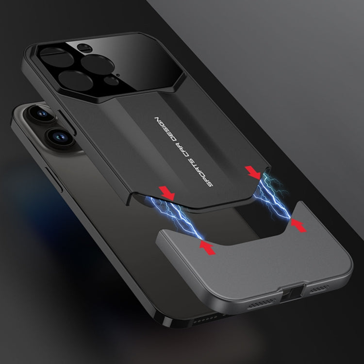 For iPhone 15 Pro Max GKK Imitation Ultimate Design All-inclusive Shockproof Phone Case(Balck)