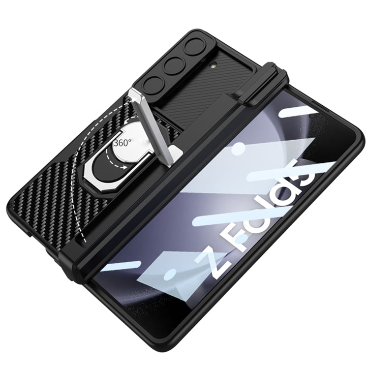 For Samsung Galaxy Z Fold5 GKK Integrated Magnetic Armor Full Coverage Phone Case(Brushed Texture)