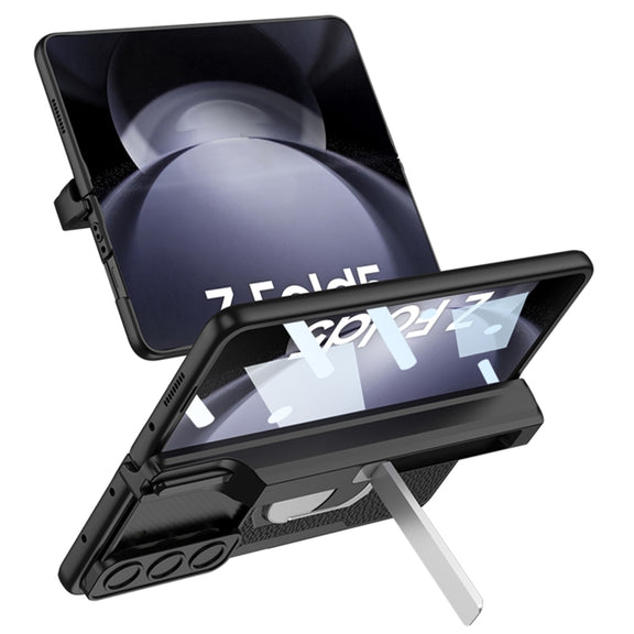 For Samsung Galaxy Z Fold5 GKK Integrated Magnetic Armor Full Coverage Phone Case(Brushed Texture)