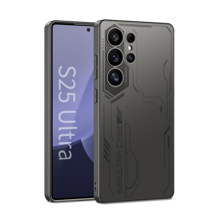 For Samsung Galaxy S25 Ultra 5G GKK AG Craft Skin Feel Exploration Edition Full Coverage Phone Case(Black)