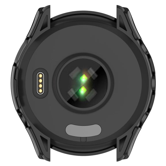 For Garmin Forerunner 165 / 165 Music PC + Tempered Film Integrated Watch Protective Case(Black)