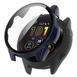 For Garmin Forerunner 165 / 165 Music PC + Tempered Film Integrated Watch Protective Case(Ink Blue) - Watch Cases by PMC TechLife | Online Shopping South Africa | PMC TechLife