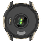 For Garmin Forerunner 165 / 165 Music PC + Tempered Film Integrated Watch Protective Case(Ivory White)