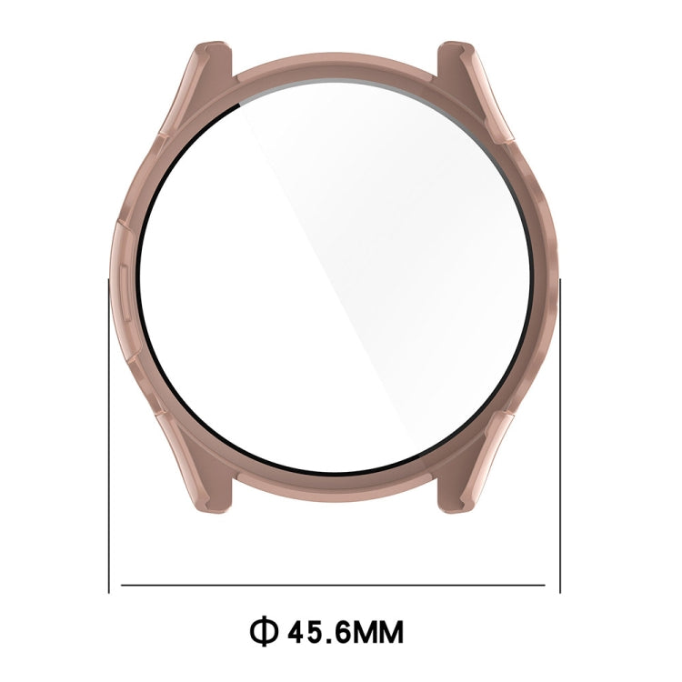 For Garmin Forerunner 165 / 165 Music PC + Tempered Film Integrated Watch Protective Case(Ink Blue)