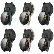 For Garmin Forerunner 165 / 165 Music PC + Tempered Film Integrated Watch Protective Case(Transparent)